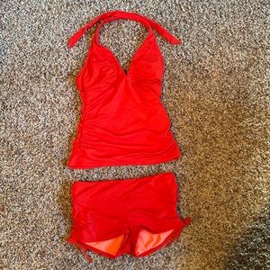Athleta tankini S bottom XS top